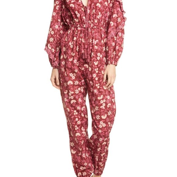 ULLA JOHNSON DELPHINE JUMPSUIT - MIDNIGHT … - Picture 4 of 5